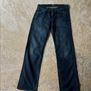 Men's 7 for all mankind Austyn size 31 dark jeans in excellent condition